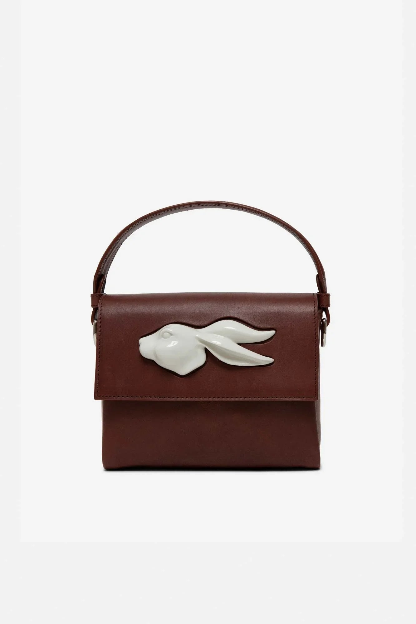 Andres Gallardo Flap Rabbit Head Bag Cocoa DEIMOTIV